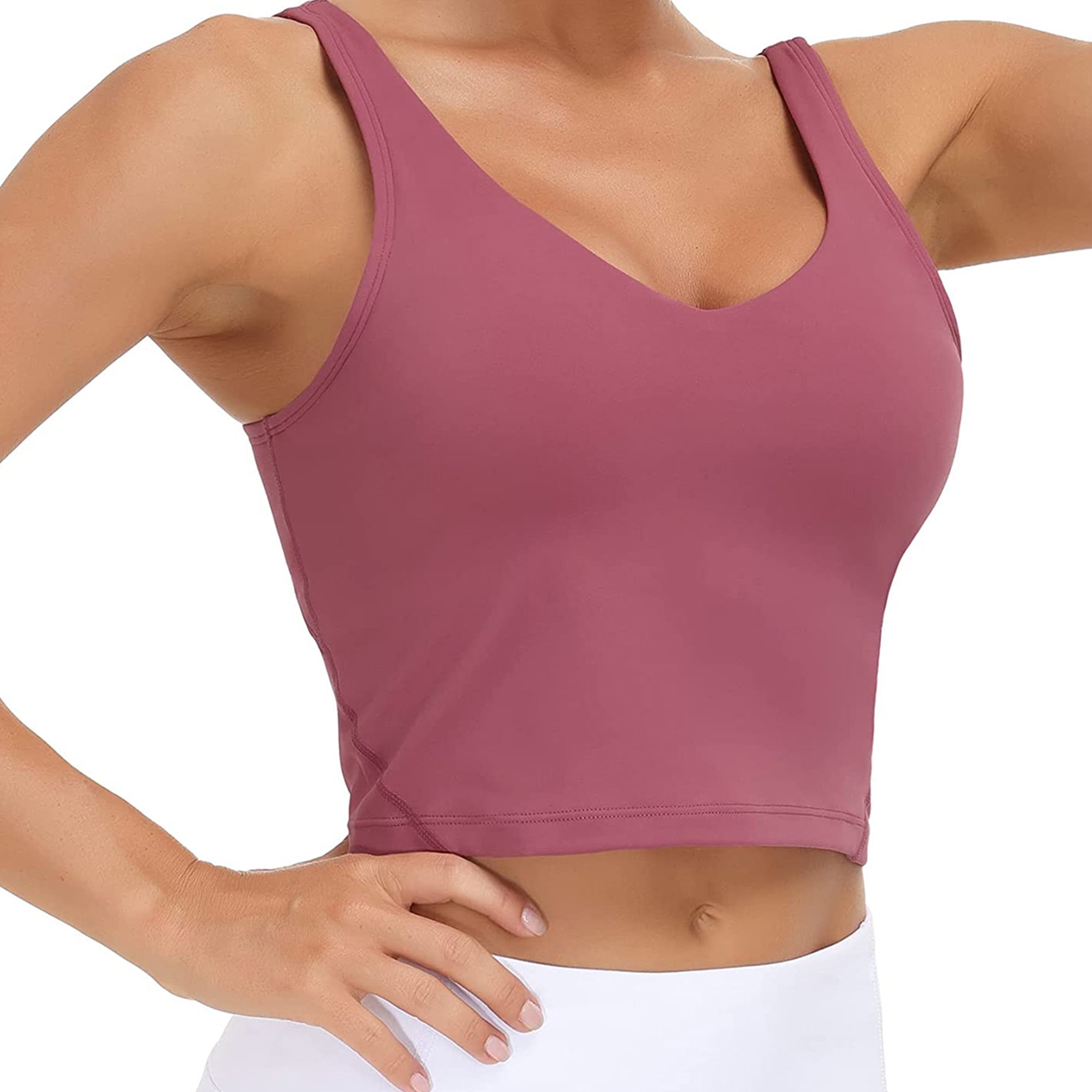 Yoga Tops With Bra Support