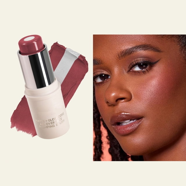 Two Color Sandwich Blusher Stick Natural Three Dime Nsional Brightening Lip And Cheek D Ual Use Pearl Colored Rouge Powder Blusher, Makeup White Blusher