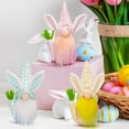 thumbnail image 5 of Moocorvic Light Up Easter Gnomes Plush Stuffed Bunny Easter Basket Stuffers Holiday Party Decorations Birthday Gift Table Decor(Yellow), 5 of 7