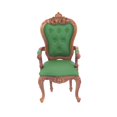 thumbnail image 2 of Silla para casa de muñecas perfecl Modelo de decoración DIY Muebles en miniatura 1/ Verde claro, 2 of 8