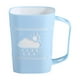 thumbnail image 2 of Vaso mono para enjuague bucal de baño, soporte para cepillos de dientes de plástico ligero con mango de patrón de lluvia, organizador fácil de limpiar para uso familiar, disponible en varios, 2 of 6
