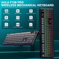 thumbnail image 2 of Teclado mecánico inalámbrico AULA F108 PRO con batería de 8000 mAh, 2 of 9