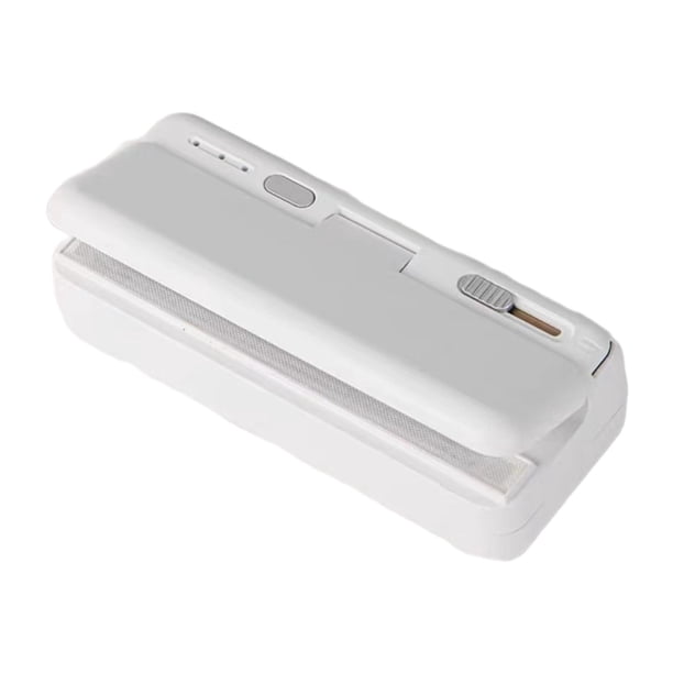 Selladora térmica para alimentos, multiusos, con ajuste de tres temperaturas y carga USB. Blanco