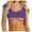 Purple, variant on Shirts Relaxed Fit Women's Low Cut Short Tank Top T Shirt Sexy Wrap Crop Top Dressy Casual Workout Clothes for Women Yoga Top Blouses Shirts Tee Yellow Size M