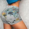 thumbnail image 4 of Qekee The World Map with Cartoon Animals Women Workout Shorts, Sports shorts, Scrunch Butt Lifting Gym Shorts, Breathable Soft - X-Large, 4 of 9
