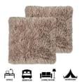 thumbnail image 2 of Sweet Home Collection Decorative Soft Plush Long Faux Fur Throw Pillows, 18"x18", 2-Pack, 2 of 3