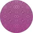thumbnail image 1 of Ahgly Company Indoor Round Patterned Medium Violet Red Pink Area Rugs, 8' Round, 1 of 6