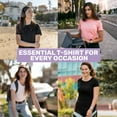thumbnail image 3 of Aquaguard Women's Longer Length T-shirt Slimfit Shortsleeve-3 Pack, 3 of 5