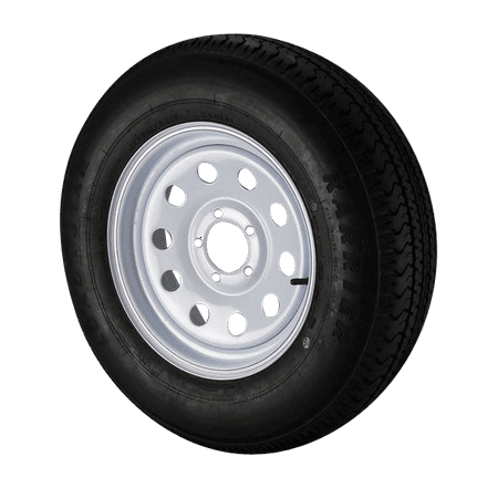 ST205/75R15 Loadstar Trailer Tire LRC on 5 Bolt White Mod