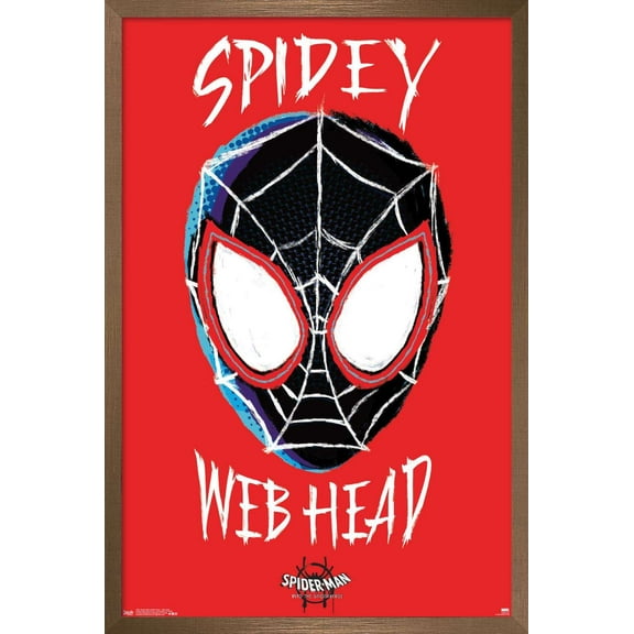Marvel Spider-Man - Into The Spider-Verse - Web Head Wall Poster, 22.375" x 34", Framed