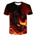 thumbnail image 1 of Camisetas cuadradas para niños, disfraces, estampado gráfico 3D, novedad de verano, camisetas de manga corta, camisetas de moda Harajuku, ropa 14T Gao Jinjia LED, 1 of 2