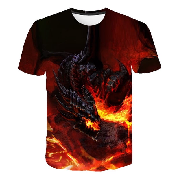 Camisetas cuadradas de verano para niños, disfraces de 6 M-14 T, ropa para niños y niñas, camisetas, ropa, camisetas gráficas con estampado 3D, Tees15T Gao Jinjia LED