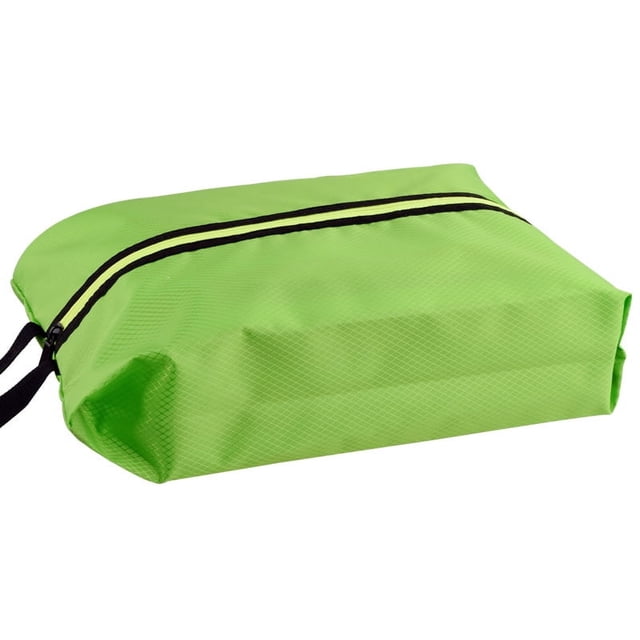 1Pack Winter Shoe Storage Bags - Fluorescent Green Hanging Organizers for Travel & Home, Dustproof Moisture-Proof Polyester, Modern Minimalist Design for Sneakers & Various Footwear Protection