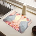 thumbnail image 6 of Valentine Bird Dish Drying Mat for Kitchen Counter Absorbent Drainer Mats (15.7X11.8inch), 6 of 8