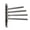 D, variant on SHULIN 180 Degree Rotating Pole Bathroom Towel Rack, Punch Free Space Aluminum Storage Shelf, Multifunctional Wall Mounted Towel Bar with Hooks for Bathroom Washroom Laundry