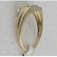 thumbnail image 3 of 10K Yellow Gold Mens Round Diamond Dad Father Ring .01 Cttw, Mens Size: 7-13, 3 of 4