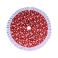 thumbnail image 1 of Teissuly Christmas Tree Skirt, Red Velvet Xmas Tree Skirt Embroidered Delicate Snowflake Teissuly WER202310164803, 1 of 1