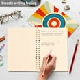 thumbnail image 4 of FORMRS 1-Subject Spiral Notebook 8" x 5" College Ruled 60 Refillable Sheet A5 Hard Cover, 2 Pack, Colorful Circles, 4 of 7