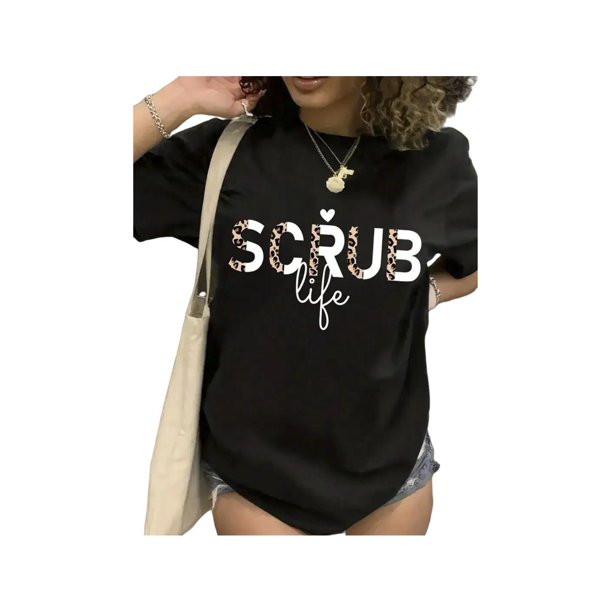 Med-Themed Scrub Life Tee: 100% Cotton, Machine Washable, Comfortable Fit - Ideal for Healthcare, Sports, Gifts