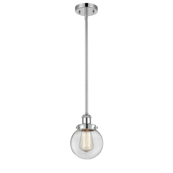 Innovations 916-1S-PC-G202-6-LED Beacon 1 Light Pendant part of the Ballston Collection, Polished Chrome