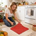 thumbnail image 5 of Bath Mats Non- Shower Mats 12x12 Inch Extra Soft Bathroom Mat Water Absorbent Fatigue Bath Anti- Mat 6 Colors 1PC, 5 of 5