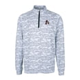 thumbnail image 2 of Men's Cutter & Buck Charcoal Arkansas Razorbacks Vault Big & Tall Traverse Camo Print Stretch Quarter-Zip Pullover Top, 2 of 3