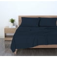 thumbnail image 2 of Mainstays Basic Value Microfiber Bed Sheet Set, Navy Blue, Queen, 4 Piece, 2 of 10