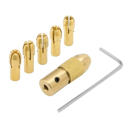 

ZUARFY 0.5-3mm 7Pcs Small Electric Drill Bit Collet Clamp Micro Twist Drill Tool