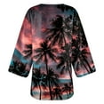 thumbnail image 4 of Nouveaux Hauts pour Femmes 2023 Mode Femme Col Rond Manches Longues T-Shirt Automne Imprimé Blouse Hauts Chandail en Molleton Grande Taille Chemise Manches Longues pour Femmes, 4 of 5