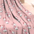 thumbnail image 3 of Pink Cow Heart Pattern Blanket,Comfortable Soft Flannel Throw Blanket,All Season,Warm Lightweight Blankets for Sofa Bed Couch Living Room Chair,30"x40", 3 of 4