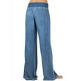 thumbnail image 5 of Women Elastic Mid-Waist Wide-Leg Pants Loose Jeans, 5 of 5