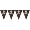 Buried Treasure Flag Banner Pirate, 10.25"W x 144"L,Pack of 2
