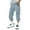 Light Blue, variant on Mens Cargo Capri Pants Casual Outdoor Work Hiking Capris Elastic Waist Pants with Pockets