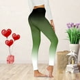 thumbnail image 2 of Sngxgn High Waisted Leggings for Women Thermal Tights(Green,XXL), 2 of 4