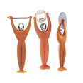 thumbnail image 1 of 3-piece Kitchen Set by Bugatti in Orange - GYM Series Orange, 1 of 1