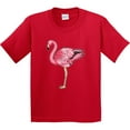 thumbnail image 3 of Inktastic Pink Flamingo Youth T-Shirt, 3 of 5