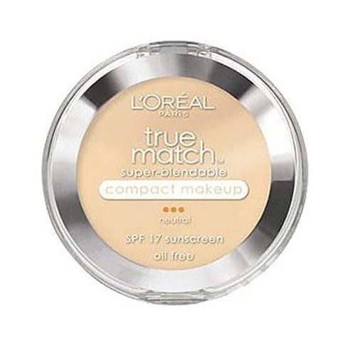 L'Oréal Paris True Match Super-Blendable Maquillage Compact, Neutre Doux Ivoire N1