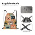 thumbnail image 4 of Fotbe Colorful Dogs Bolsa Mochila con Cordón Estampada, Bolsa de Gimnasio Deportiva, Bolsa Cinch, Bolsa con Cordón para Hombres y Mujeres-Medium, 4 of 6