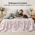 thumbnail image 2 of Flymme 3-Piece Twin Size Sheet Set, Pink Gingham & Bow Bedding, Ultra-Soft Microfiber Bed Sheets with Deep Pocket, Cute Coquette Bedding for Kids Teens Girls Bedroom Decor, 2 of 8