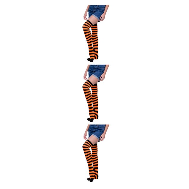 Medias por encima de la rodilla sweethay Calcetines largos Raya del iris Accesorios de juego de rol