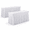 White-4FT(2pack), variant on 4 Pack Burgundy Spandex Tablecloths For 6 Foot Rectangle Tables Wrinkle Free Fitted Tablecover 6ft Maroon Stretchy Table Clothes
