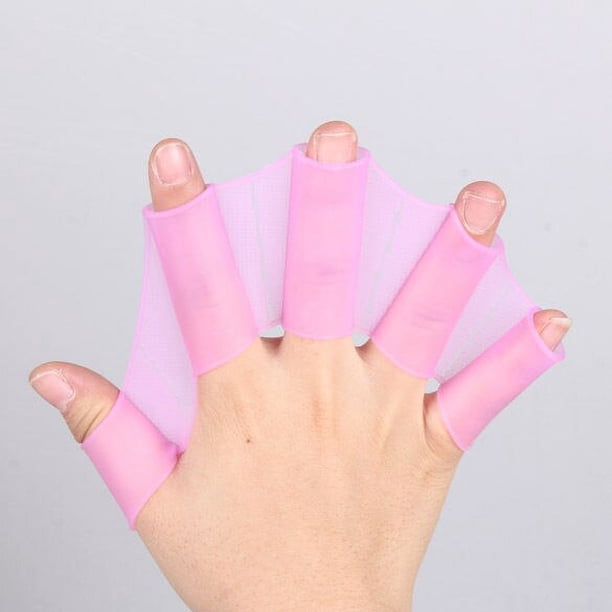 Aletas de mano de natación Unisex, fajas de silicona tipo RANA, guantes de buceo, paleta, accesorios de herramientas para deportes acuáticos, 1 par