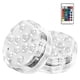 thumbnail image 1 of (Paquete de 2) Luz LED sumergible recargable, luces subacuáticas con imán IP68, cambio RGBW controlado por control remoto, luz de piscina para acuarios, 1 of 5