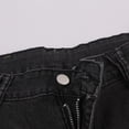 thumbnail image 5 of felwors Women's High Waist Denim Shorts with Leopard Print Rolled Hem 2026 Trendy Distressed Hot Shorts for Casual Streetwear Party（Grey， M）, 5 of 8