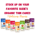 thumbnail image 5 of Suzie's Organic Brown Rice Cake Thins|12 Pack|Lightly Salted Low Sodium|USDA Organic, NON-GMO, Fat-Free, Sugar-Free, Gluten-Free|Low-Calorie Snack-20 Calories Per Slice|Bread & Cracker Replacement, 5 of 5