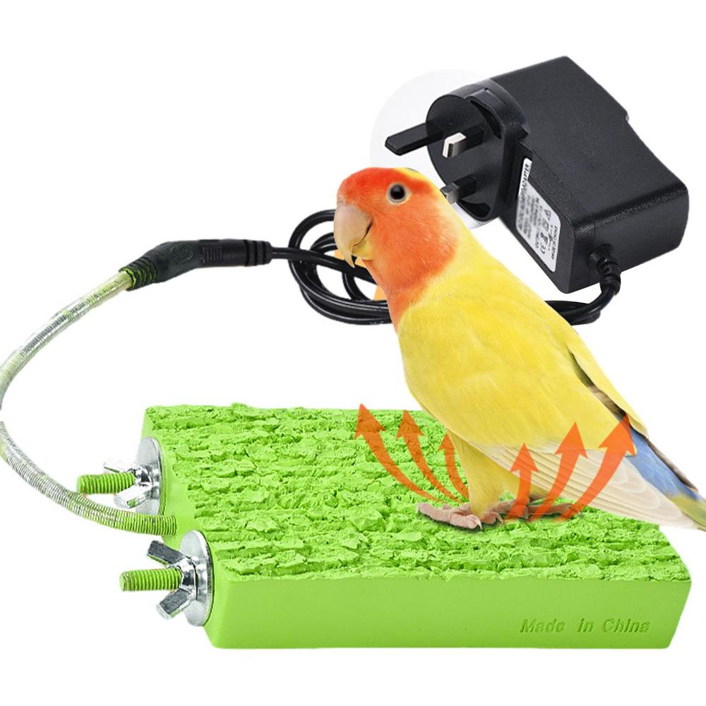 Erty Heated Bird Perch 5W Heated Bird Perches for Parrots Durable