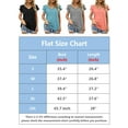 thumbnail image 2 of Spencer Women's Summer Tops V Neck Ruffle Short Sleeve Tunic Top Casual Flowy Blouse Shirts, 2 of 6