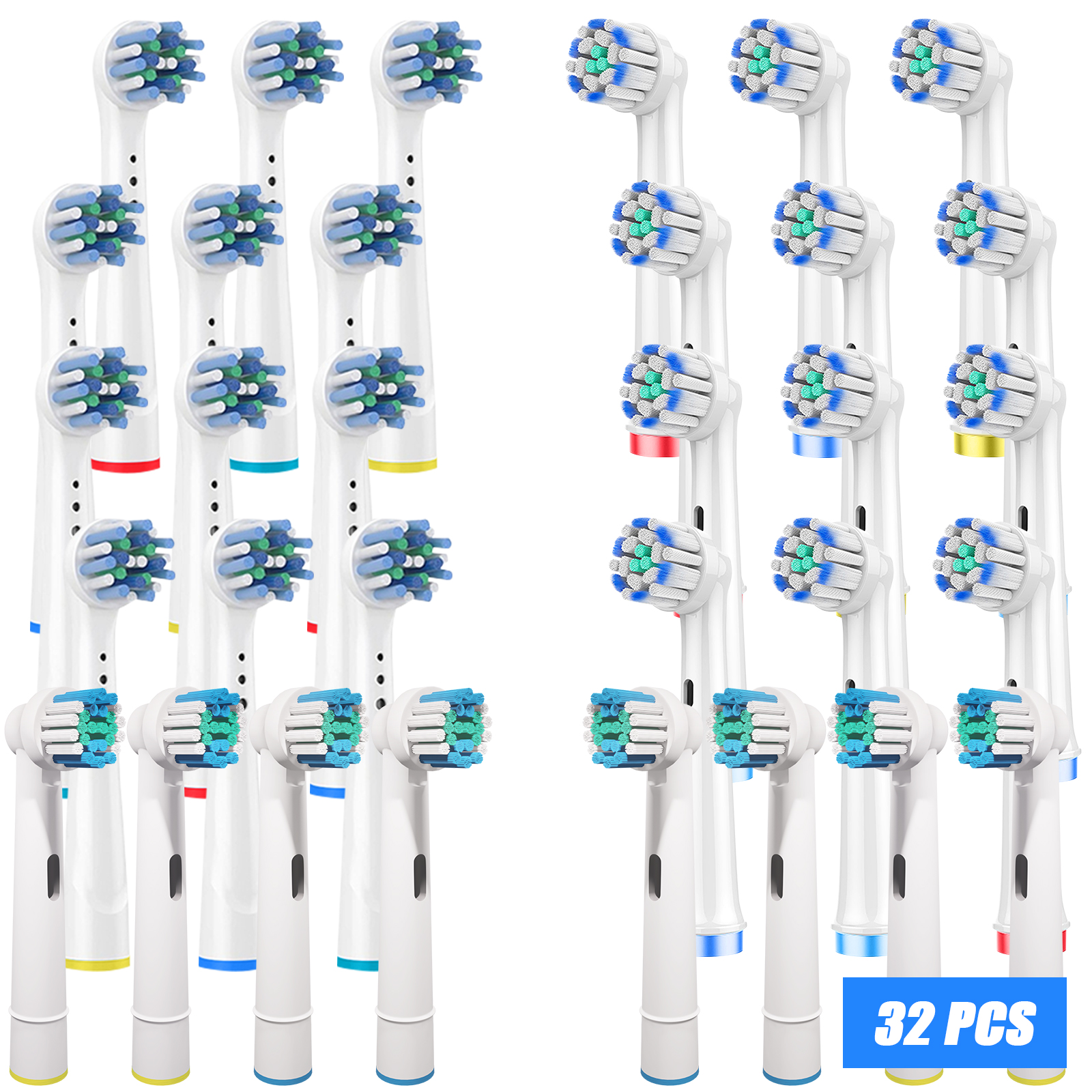 Genkent 32 Pack Replacement Brush Heads Compatible With Oral B