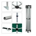 thumbnail image 3 of Green 10x10 Instant Canopy Tent with 1 Full Wall and 3 Half Walls - Commercial Grade Aluminum Frame with Water-Resistant Canopy Top and Sidewalls - Bonus Canopy Bag and Stake Kit Included (5 Colors), 3 of 8