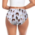 thumbnail image 3 of Womens Underwear - Cartoon Cute Funny Horse No Show Seamless Underwear for Women, Stretch Women's Panties, Hipster Soft Comfort Ladies Panties Bikini Underwear Briefs, 3 of 6